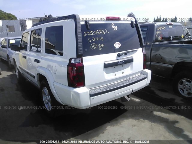 1J8HH48K26C204954 - 2006 JEEP COMMANDER 白色 照片 3