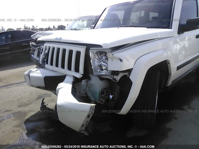 1J8HH48K26C204954 - 2006 JEEP COMMANDER 白色 照片 6