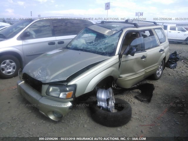 JF1SG65644H739342 - 2004 SUBARU FORESTER 2.5XS Կանաչ լուսանկար 2