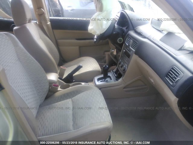 JF1SG65644H739342 - 2004 SUBARU FORESTER 2.5XS Կանաչ լուսանկար 5