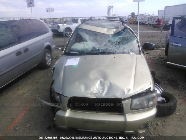 JF1SG65644H739342 - 2004 SUBARU FORESTER 2.5XS Կանաչ լուսանկար 6