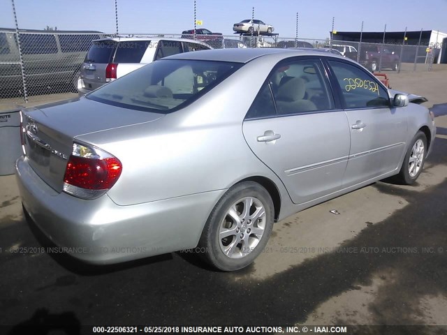 4T1BE32K15U599027 - 2005 TOYOTA CAMRY LE/XLE/SE 银色 照片 4