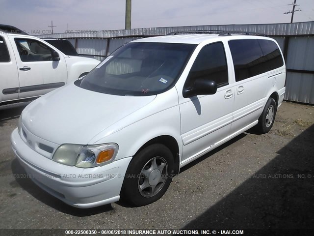 1GHDX03E7YD108389 - 2000 OLDSMOBILE SILHOUETTE WHITE photo 2