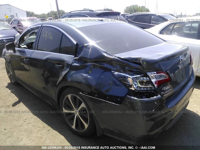 4S3BNAJ68F3058030 - 2015 SUBARU LEGACY 2.5I LIMITED GRAY photo 3