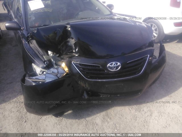 4T1BE46KX7U589129 - 2007 TOYOTA CAMRY NEW GENERAT CE/LE/XLE/SE BLACK photo 6