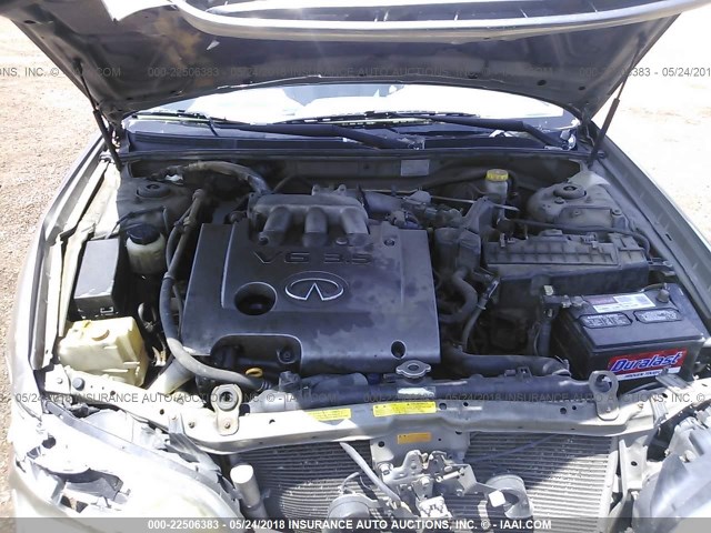 JNKDA31A24T202459 - 2004 INFINITI I35 GOLD photo 10