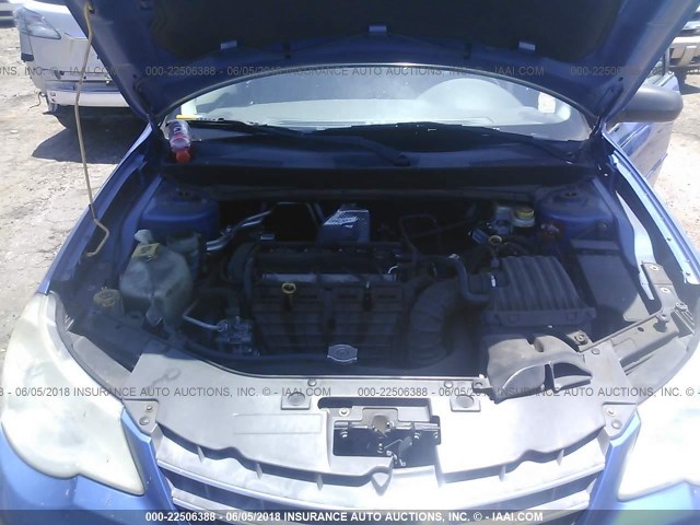 1C3LC46K17N568098 - 2007 CHRYSLER SEBRING BLUE photo 10