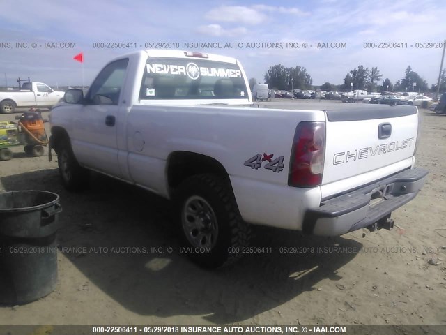 1GCEK14V83Z254731 - 2003 CHEVROLET SILVERADO K1500 WHITE photo 3