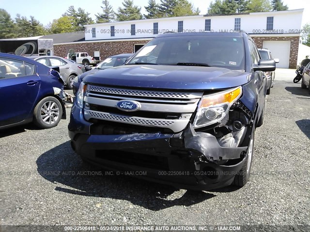 1FMHK8B80CGA85427 - 2012 FORD EXPLORER BLUE photo 6