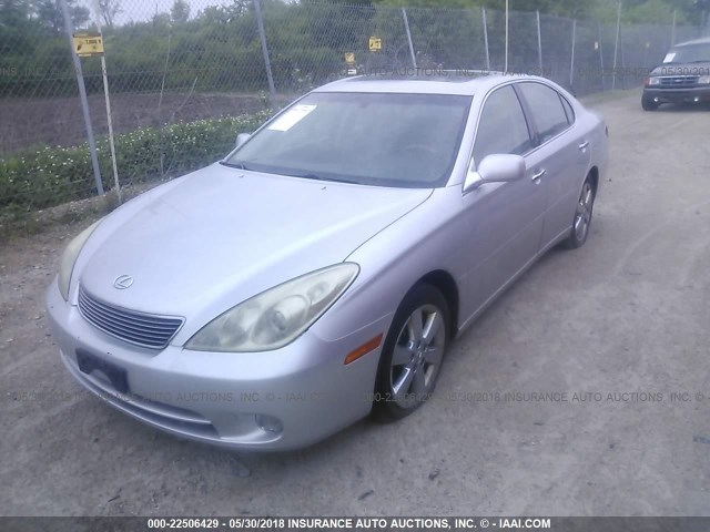 JTHBA30G155082298 - 2005 LEXUS ES 330 SILVER photo 2