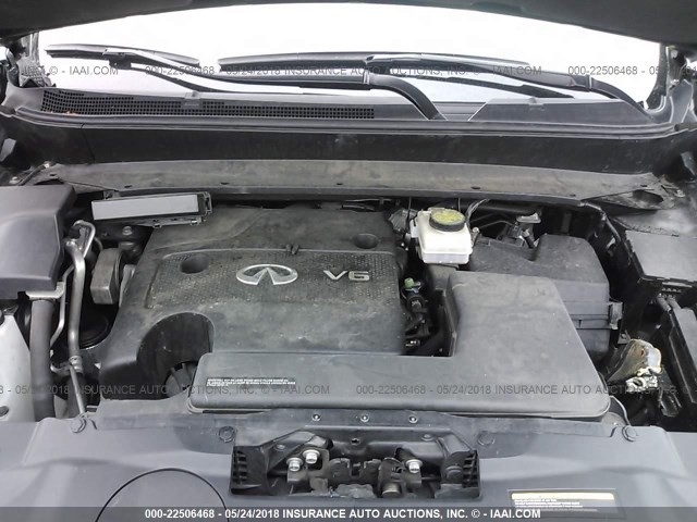 5N1AL0MN8EC529294 - 2014 INFINITI QX60 GRAY photo 10