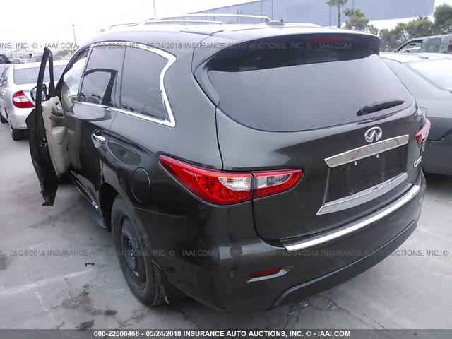 5N1AL0MN8EC529294 - 2014 INFINITI QX60 GRAY photo 3