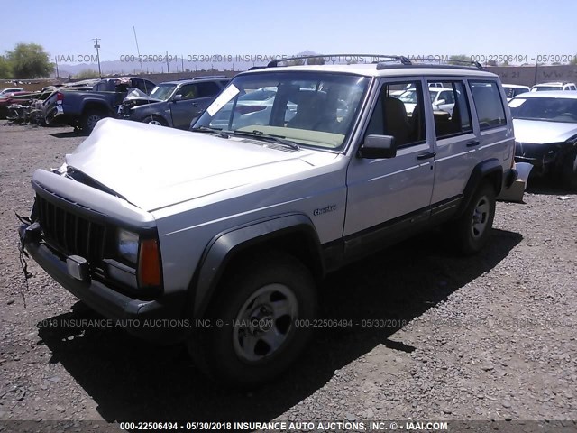 1J4FJ68S6TL146559 - 1996 JEEP CHEROKEE SPORT/CLASSIC Złoty zdjęcie 2
