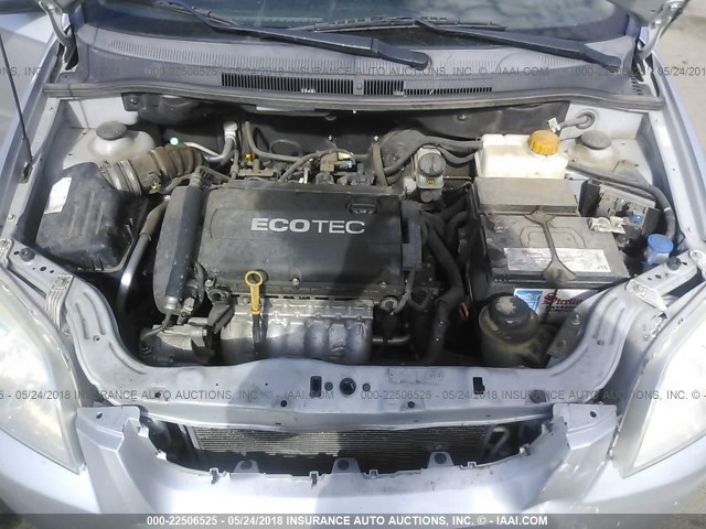 KL1TD5DE3BB167326 - 2011 CHEVROLET AVEO LS/LT 银色 照片 10