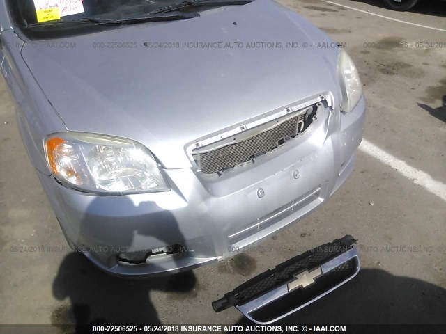 KL1TD5DE3BB167326 - 2011 CHEVROLET AVEO LS/LT 银色 照片 6