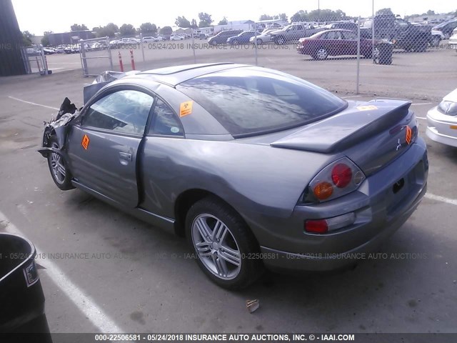 4A3AC84H53E055963 - 2003 MITSUBISHI ECLIPSE GT GRAY photo 3