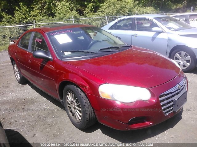 1C3EL56R45N542264 - 2005 CHRYSLER SEBRING TOURING RED photo 1