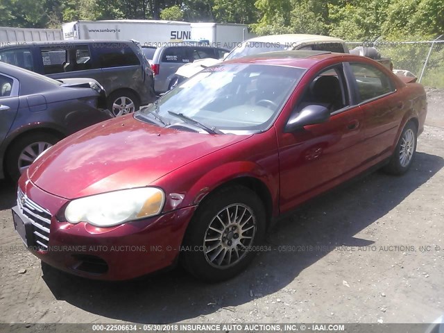 1C3EL56R45N542264 - 2005 CHRYSLER SEBRING TOURING RED photo 2