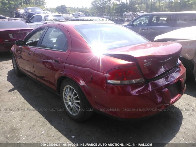 1C3EL56R45N542264 - 2005 CHRYSLER SEBRING TOURING RED photo 3