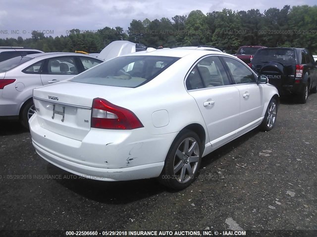 YV1AS982081070882 - 2008 VOLVO S80 3.2 WHITE photo 4