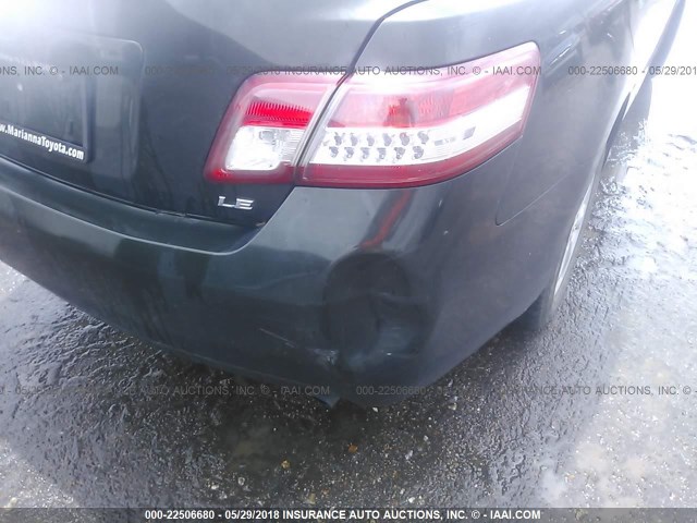 4T1BF3EK7BU650891 - 2011 TOYOTA CAMRY SE/LE/XLE GREEN photo 6