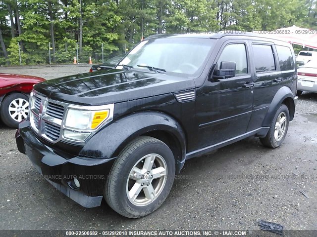 1D8GT28K47W736312 - 2007 DODGE NITRO SXT BLACK photo 2