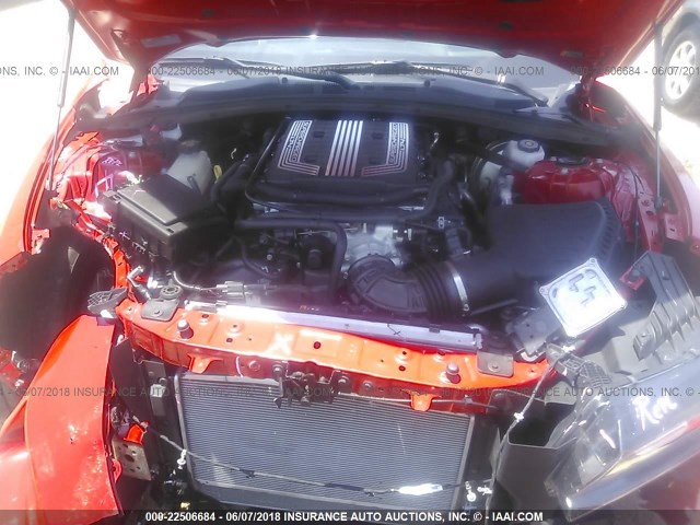 1G1FK1R61H0214131 - 2017 CHEVROLET CAMARO ZL1 红色 照片 10