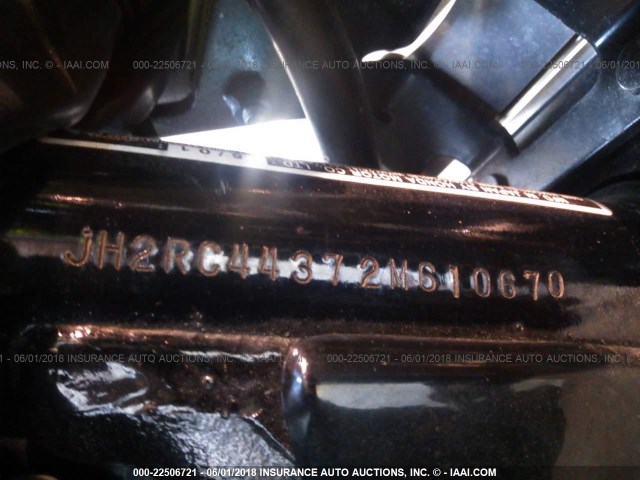 JH2RC44372M610670 - 2002 HONDA VT750 CDA 黑色 照片 10