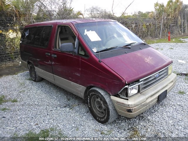 1FMDA31X1SZB98545 - 1995 FORD AEROSTAR RED photo 1