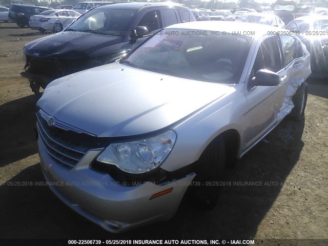 1C3CC4FB1AN123724 - 2010 CHRYSLER SEBRING TOURING SILVER photo 2