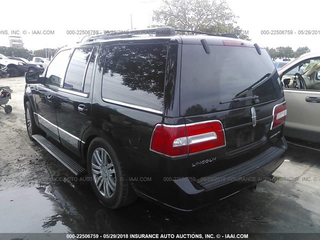 5LMFU27507LJ03268 - 2007 LINCOLN NAVIGATOR BLACK photo 3