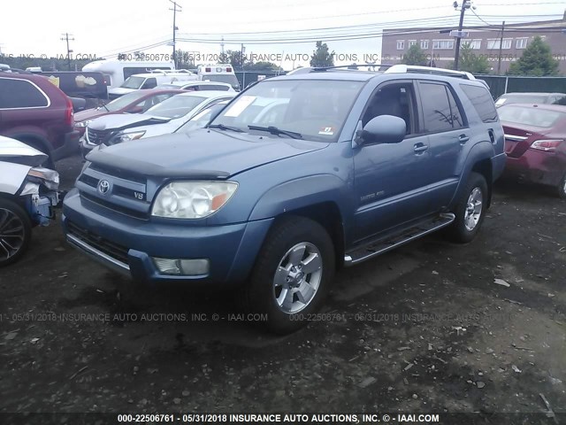 JTEBT17RX40031896 - 2004 TOYOTA 4RUNNER LIMITED BLUE photo 2