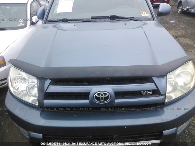 JTEBT17RX40031896 - 2004 TOYOTA 4RUNNER LIMITED BLUE photo 6