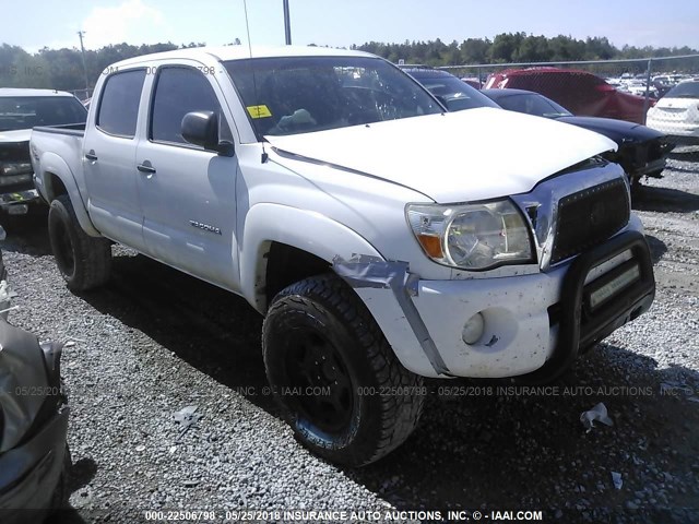 3TMLU42N58M014227 - 2008 TOYOTA TACOMA DOUBLE CAB თეთრი ფოტო 1