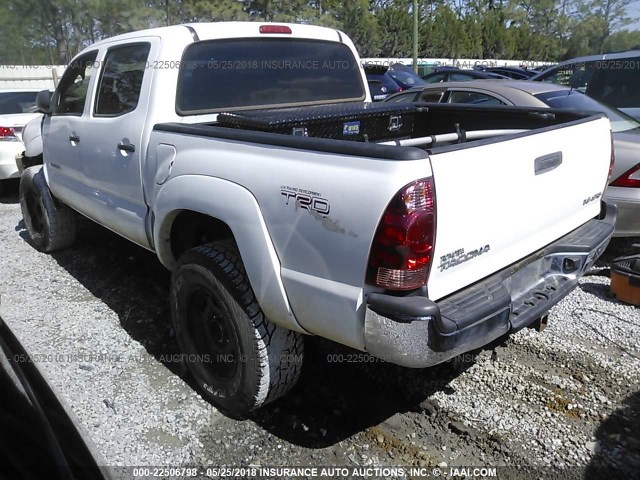 3TMLU42N58M014227 - 2008 TOYOTA TACOMA DOUBLE CAB თეთრი ფოტო 3