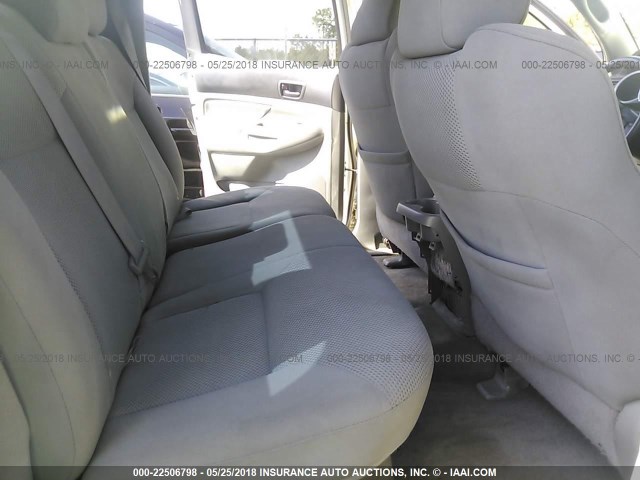 3TMLU42N58M014227 - 2008 TOYOTA TACOMA DOUBLE CAB თეთრი ფოტო 8