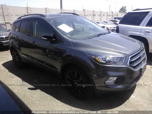 1FMCU0J98HUB53434 - 2017 FORD ESCAPE TITANIUM GRAY photo 1