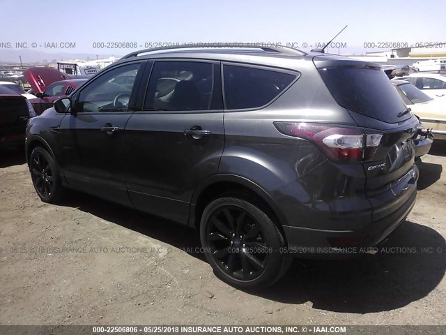 1FMCU0J98HUB53434 - 2017 FORD ESCAPE TITANIUM GRAY photo 3