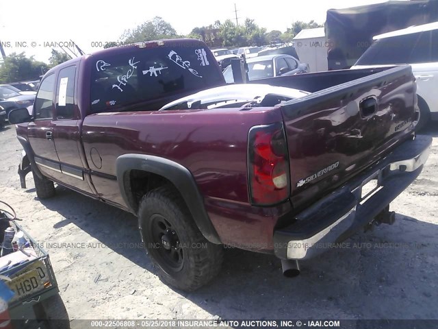 2GCEK19T141215836 - 2004 CHEVROLET SILVERADO K1500 MAROON photo 3