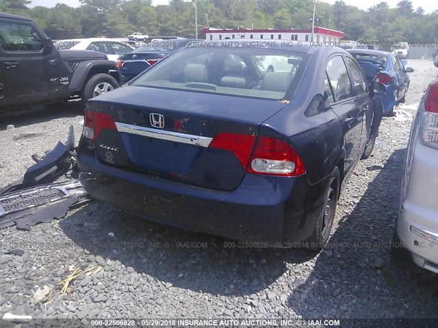 2HGFA1F52AH556552 - 2010 HONDA CIVIC LX BLUE photo 4