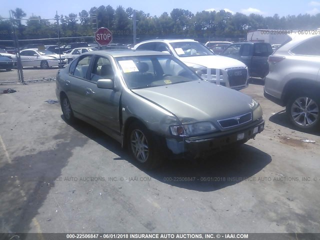 JNKCP11A42T510874 - 2002 INFINITI G20 GREEN photo 1