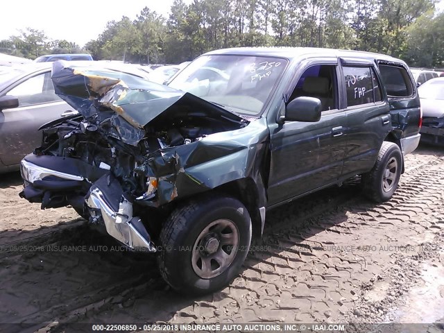 JT3GN86RX10218750 - 2001 TOYOTA 4RUNNER SR5 GREEN photo 2