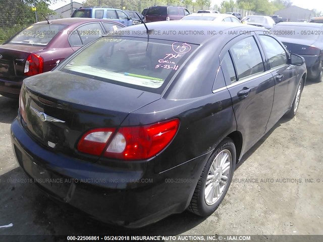 1C3LC56R38N239701 - 2008 CHRYSLER SEBRING TOURING BLACK photo 4