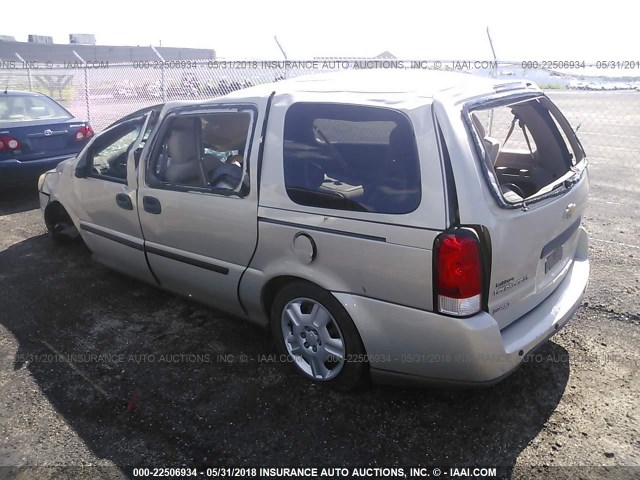 1GNDV23WX8D175902 - 2008 CHEVROLET UPLANDER LS GOLD photo 3