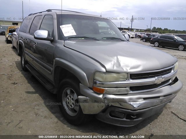 3GNEC16Z72G186540 - 2002 CHEVROLET SUBURBAN C1500 GRAY photo 1