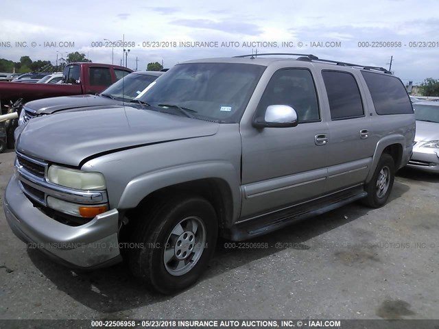 3GNEC16Z72G186540 - 2002 CHEVROLET SUBURBAN C1500 GRAY photo 2