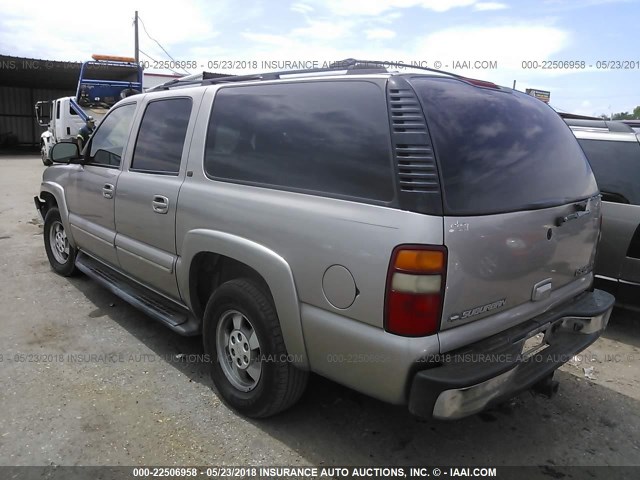 3GNEC16Z72G186540 - 2002 CHEVROLET SUBURBAN C1500 GRAY photo 3