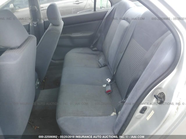 JA3AJ26E52U072192 - 2002 MITSUBISHI LANCER ES SILVER photo 8