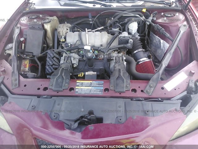 2G2WP552961119003 - 2006 PONTIAC GRAND PRIX RED photo 10