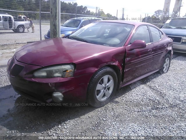2G2WP552961119003 - 2006 PONTIAC GRAND PRIX RED photo 2